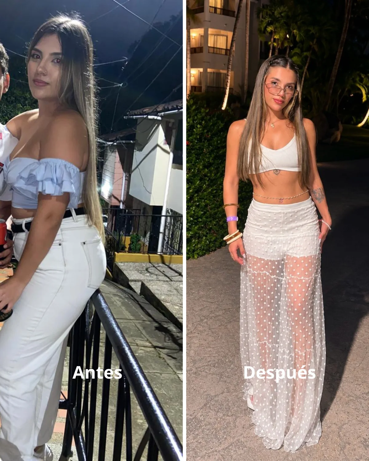 Antes y después · Daniela M.